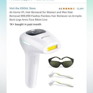 At home IPL hair removal system